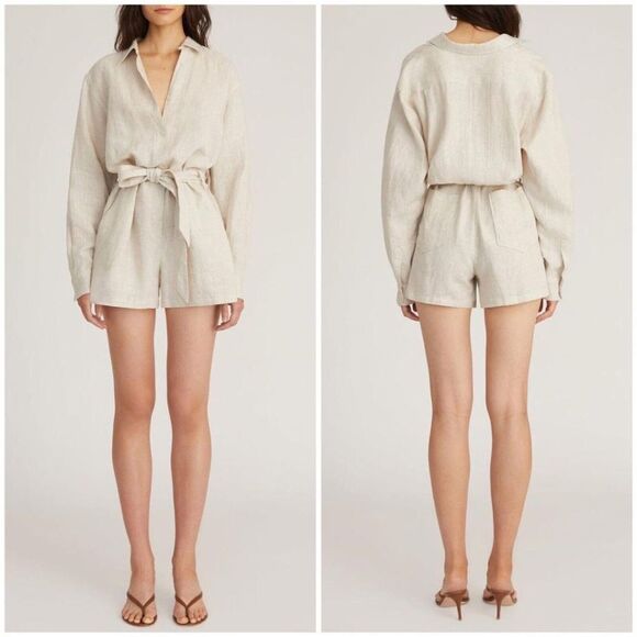 Marissa Webb Rowan Linen Romper - Picture 9 of 12